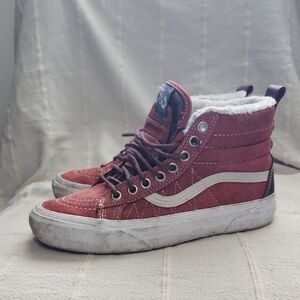 Vans Women's Maroon High-Top Sneakers